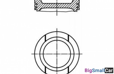 Поршень поштучно mahle original 0330100 81мм 1.2x1