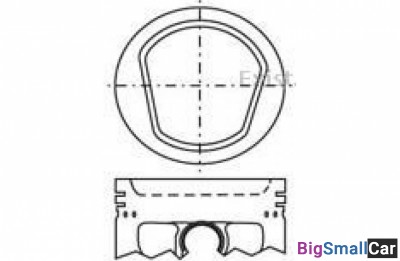 Поршень поштучно mopisan MP898500 76.5мм 1.5 X 1.5
