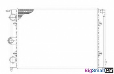 Радиатор охлаждения AVA quality cooling VWA2039 43 - купить Челябинске