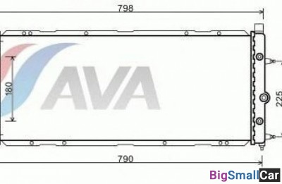 Радиатор охлаждения patron PRS3246 720 X 380 33мм - купить Челябинске