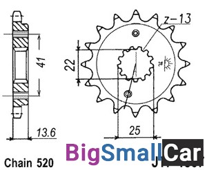Звезда ведущая JT JTF1307.15RB - купить Челябинске