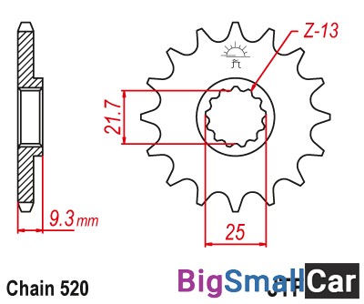 Звезда ведущая JT JTF1539.14RB - купить Челябинске