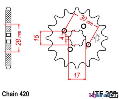 Звезда ведущая JT JTF253.14 - купить Челябинске