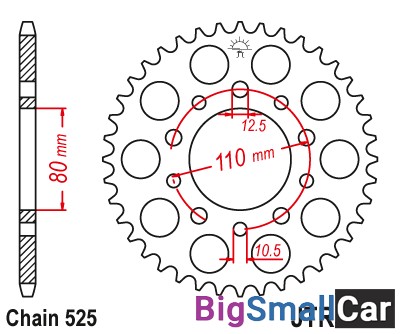 Звезда ведомая JT JTR1332.46 - купить Челябинске