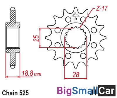 Звезда ведущая JT JTF405.20 - купить Челябинске