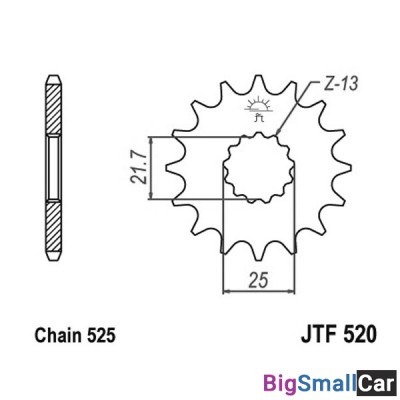 Звезда ведущая JT JTF520.14RB - купить Челябинске