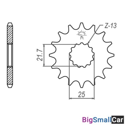 Звезда ведущая JT JTF520.17RB - купить Челябинске