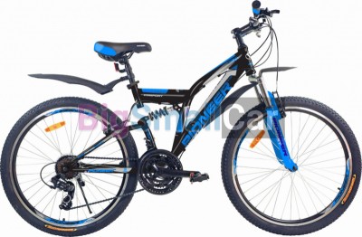 Дорожные велосипеды PIONEER COMFORT 26/19 black-blue-silver Дорожные велосипеды PIONEER COMFORT 26/19 black-blue-silver