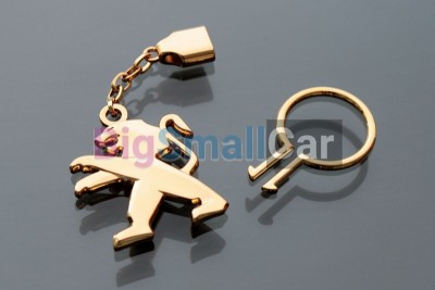 Брелок Для Peugeot Classic Золото, Металлический bgt660