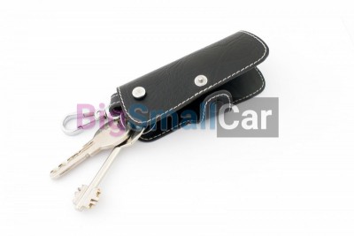 Чехол Для Ключей Volkswagen Универсальный, Кожаный, Цвет Нити Белый bgt961