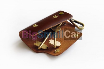 Чехол Для Ключей Audi Универсальный, Кожаный, Темно-Коричневый bgt993