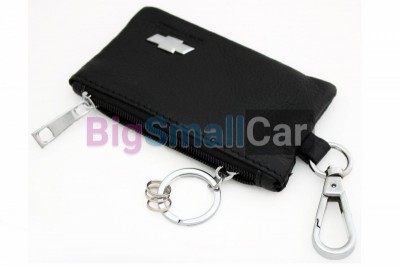 Чехол Для Ключей Chevrolet Универсальный, Кожаный, Черный bgt1017