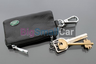 Чехол Для Ключей Land Rover Универсальный, Кожаный С Металическим Значком, Черный bgt1083